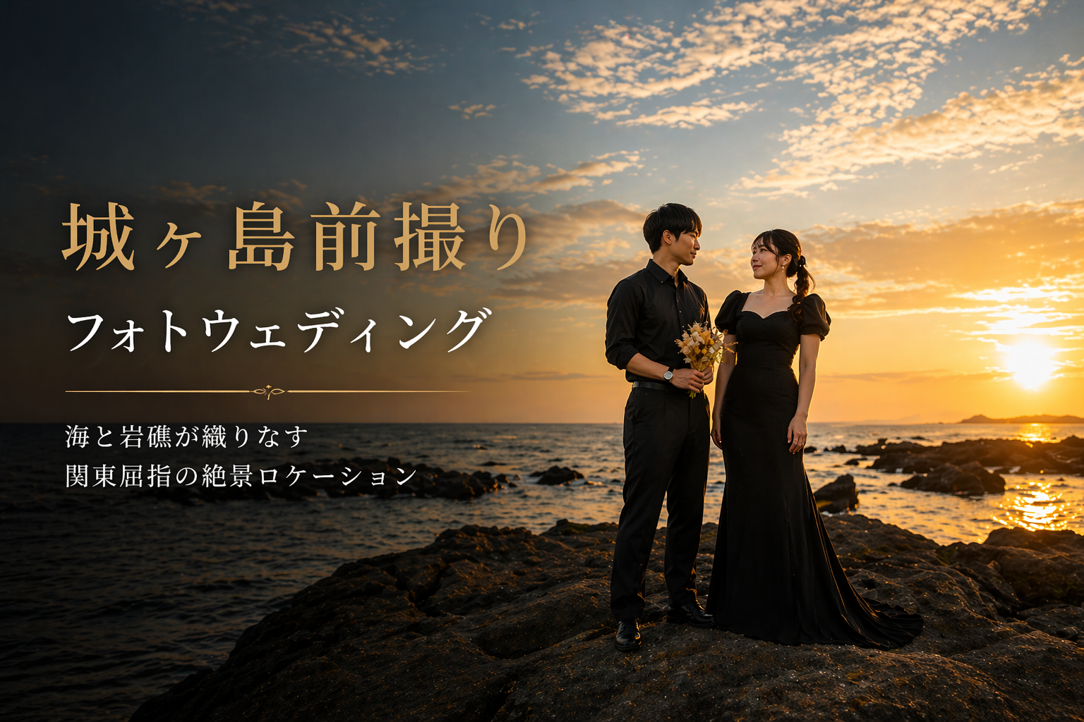 城ヶ島前撮りで特別な一日を